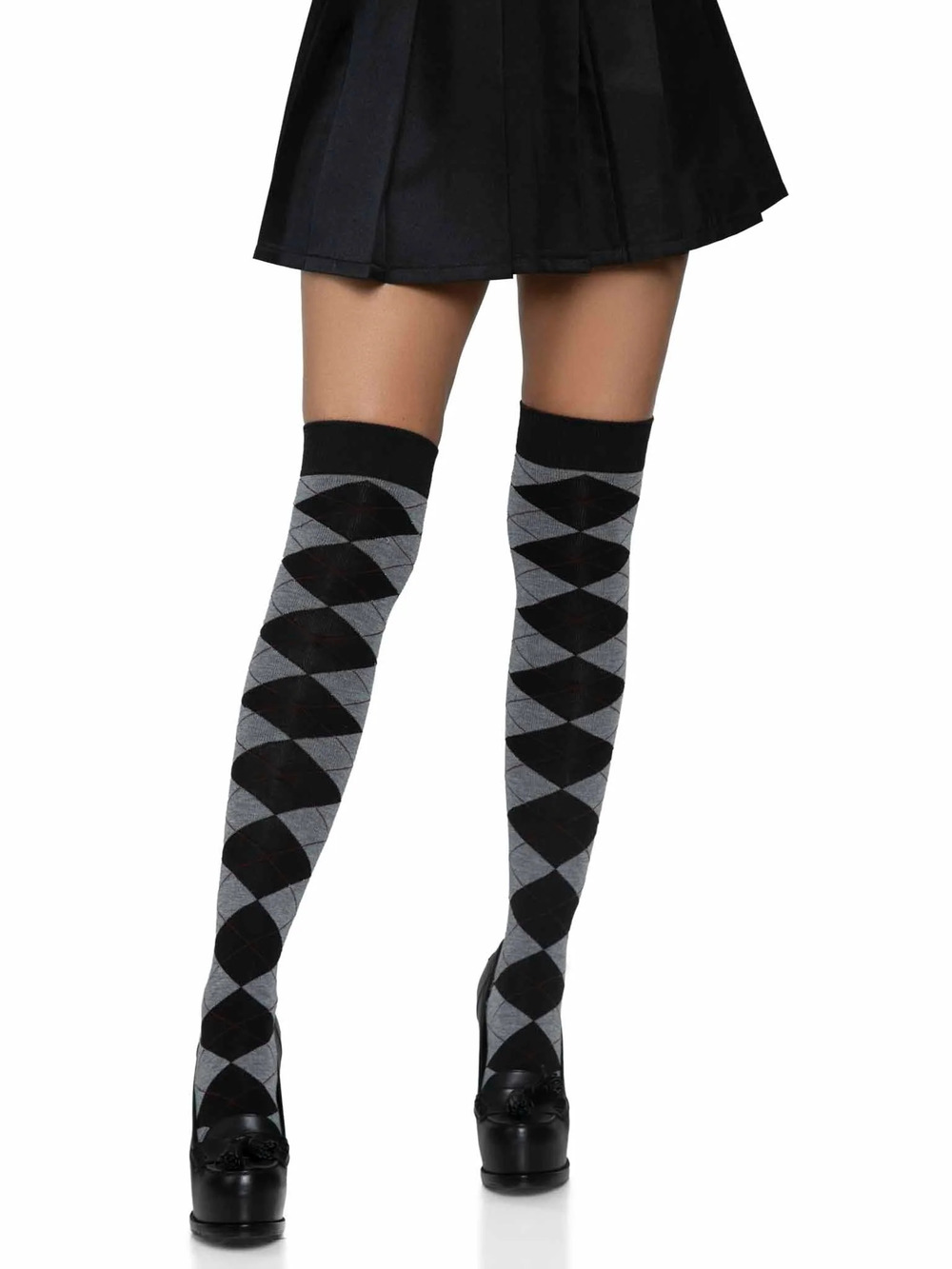 Leg Avenue - Madeline Argyle Socks - GREY